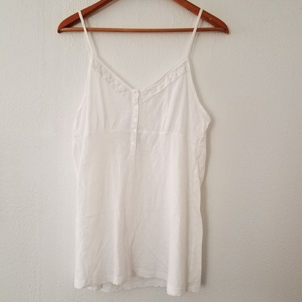 100% Cotton white cami